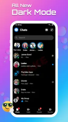 Fake chat Messenger Prank chat android App screenshot 0