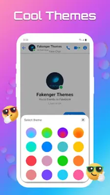 Fake chat Messenger Prank chat android App screenshot 1