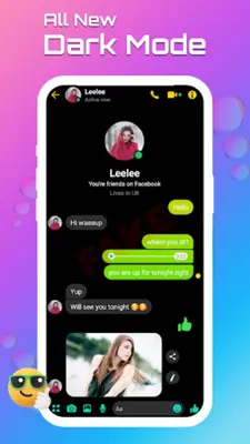 Fake chat Messenger Prank chat android App screenshot 5